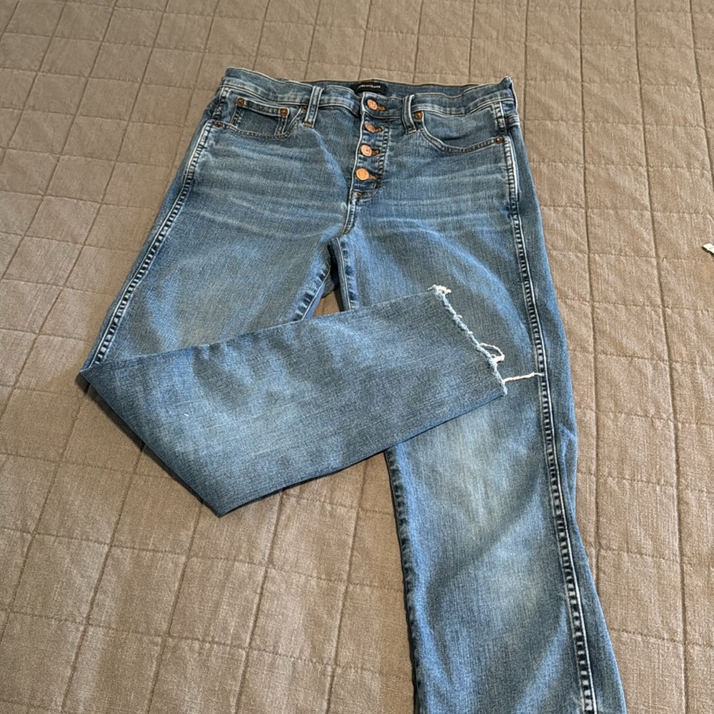 J Crew high rise button fly jeans - Picture 2 of 3